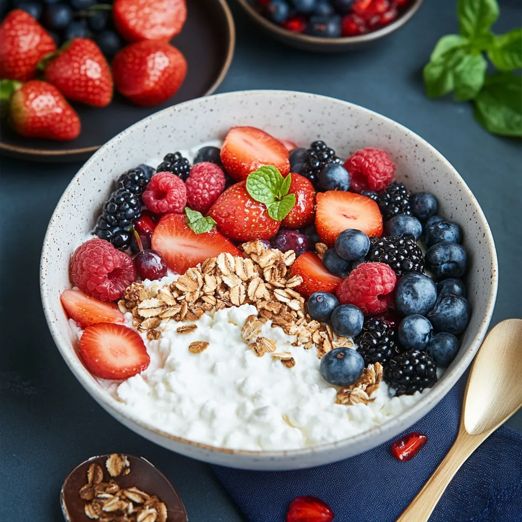 Fruits and Cottage Cheese