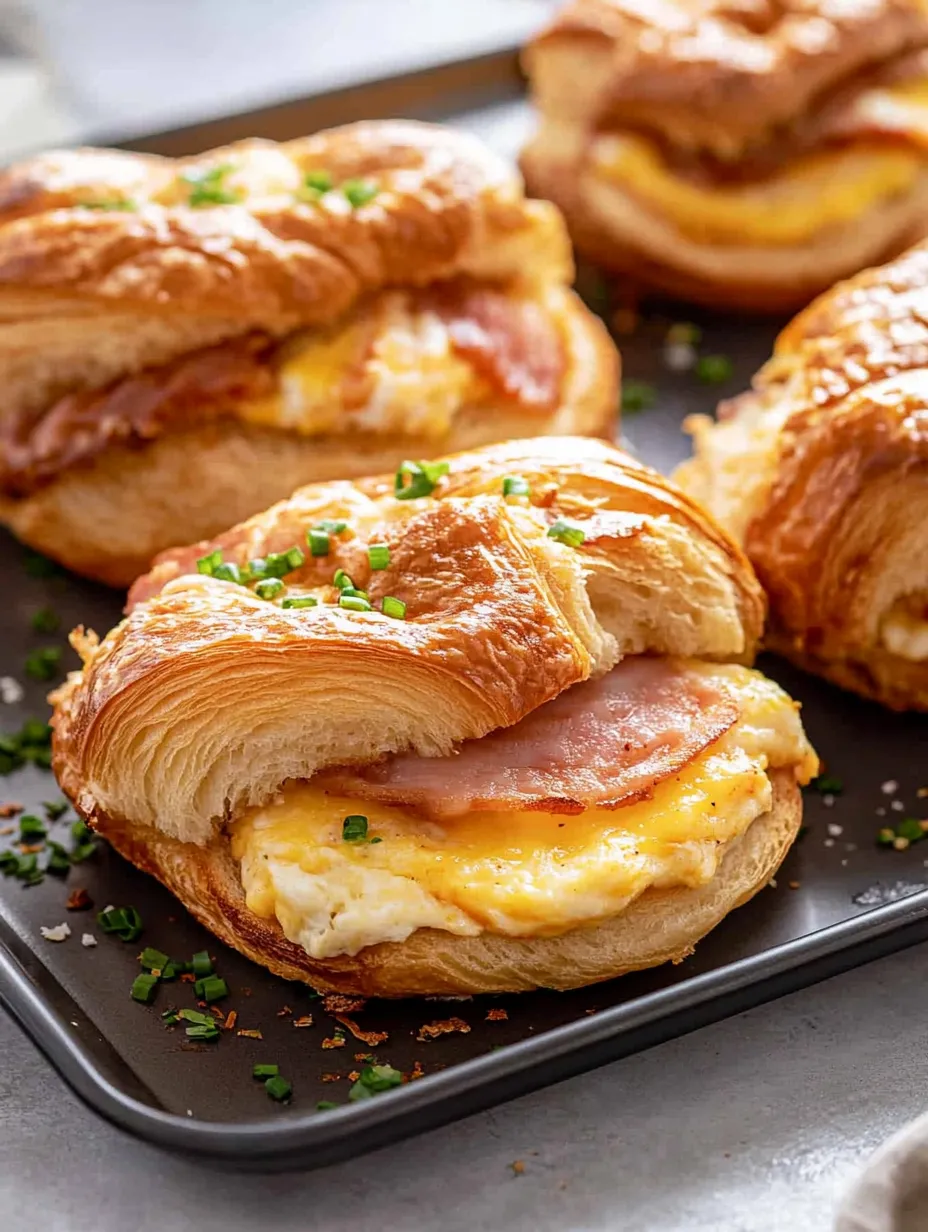 Easy Croissant Breakfast Sandwiches Recipe