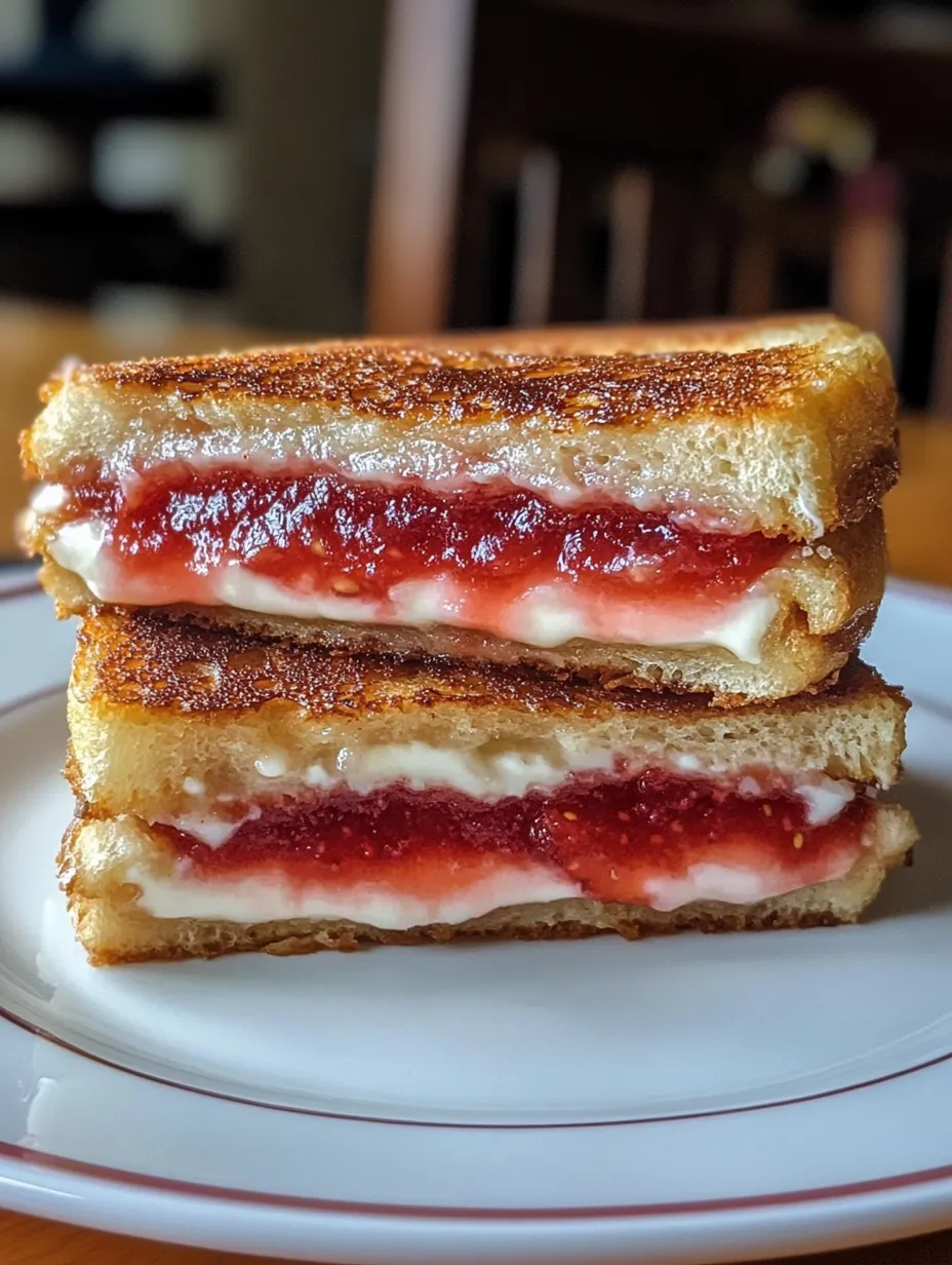 Fried Strawberry Cheesecake Sandwiches