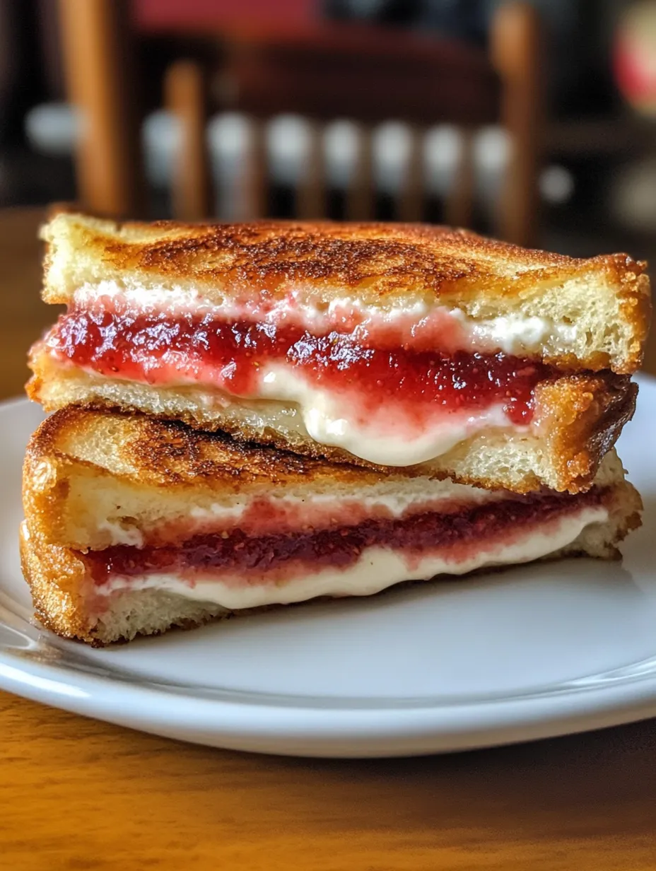 Easy Fried Strawberry Cheesecake Sandwiches