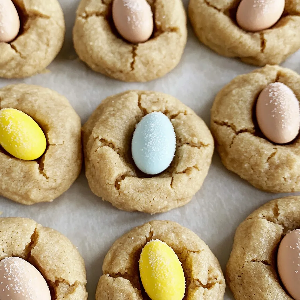 Bright and colorful Cadbury Egg Cookies on a plate