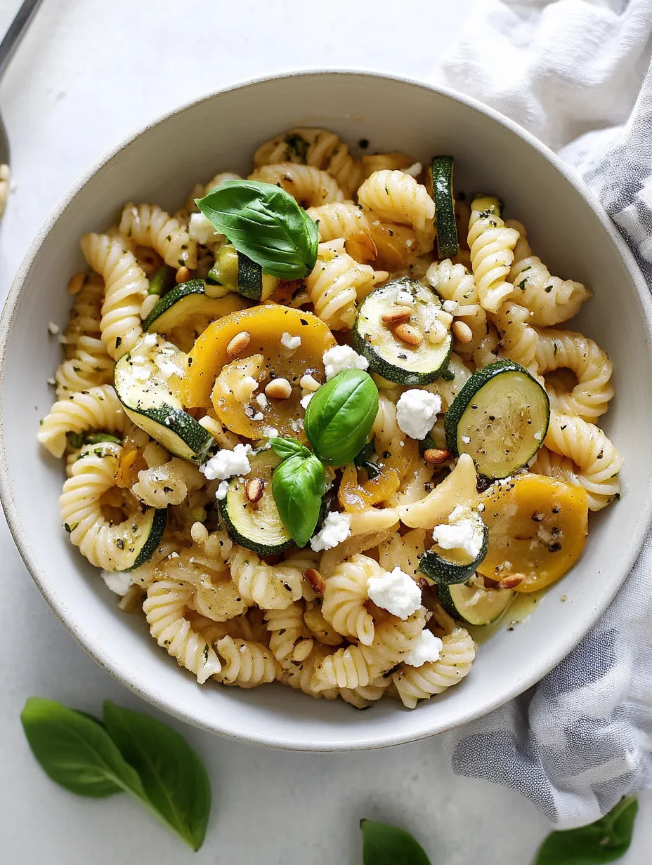 Summer Squash Pasta Skillet