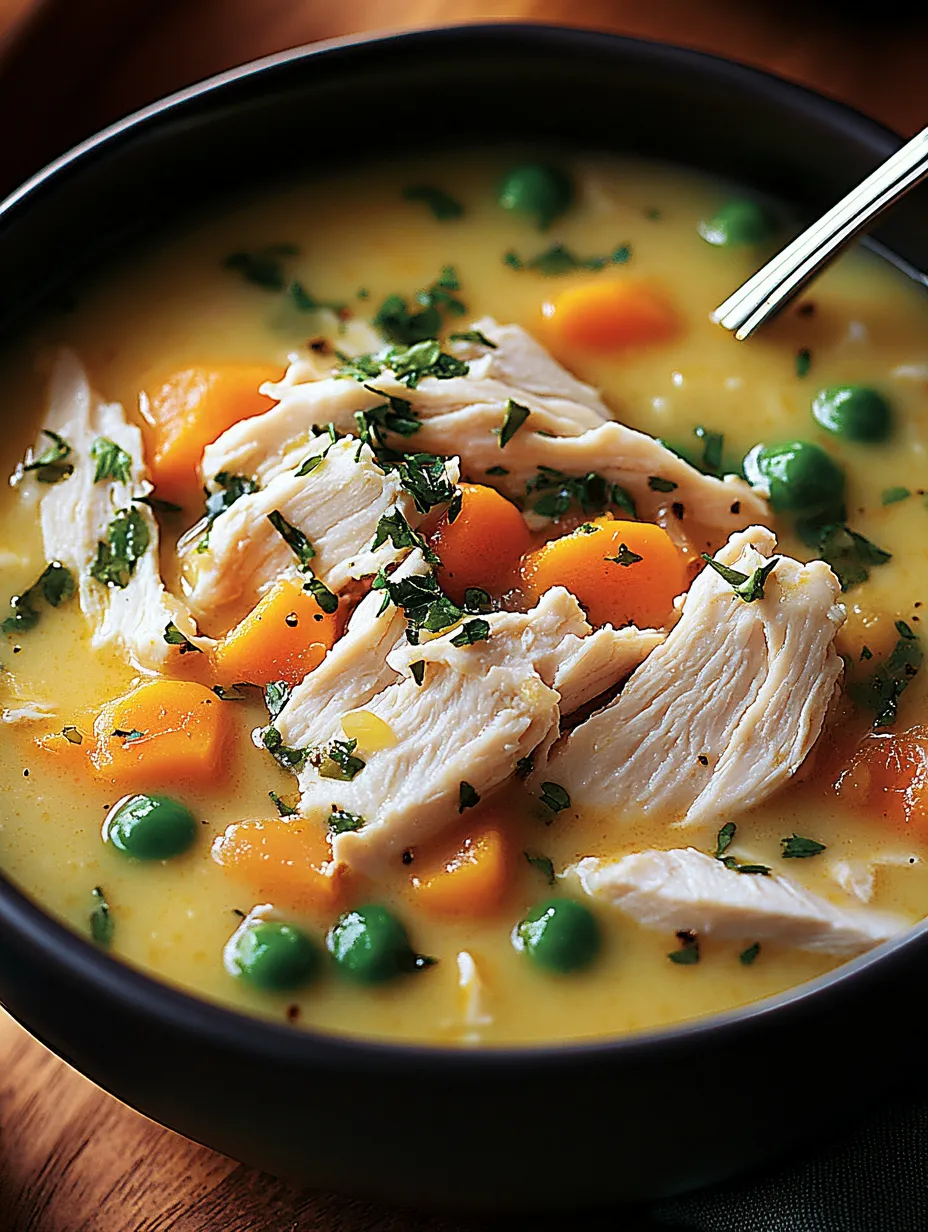 Easy Crack Chicken Soup Bowl