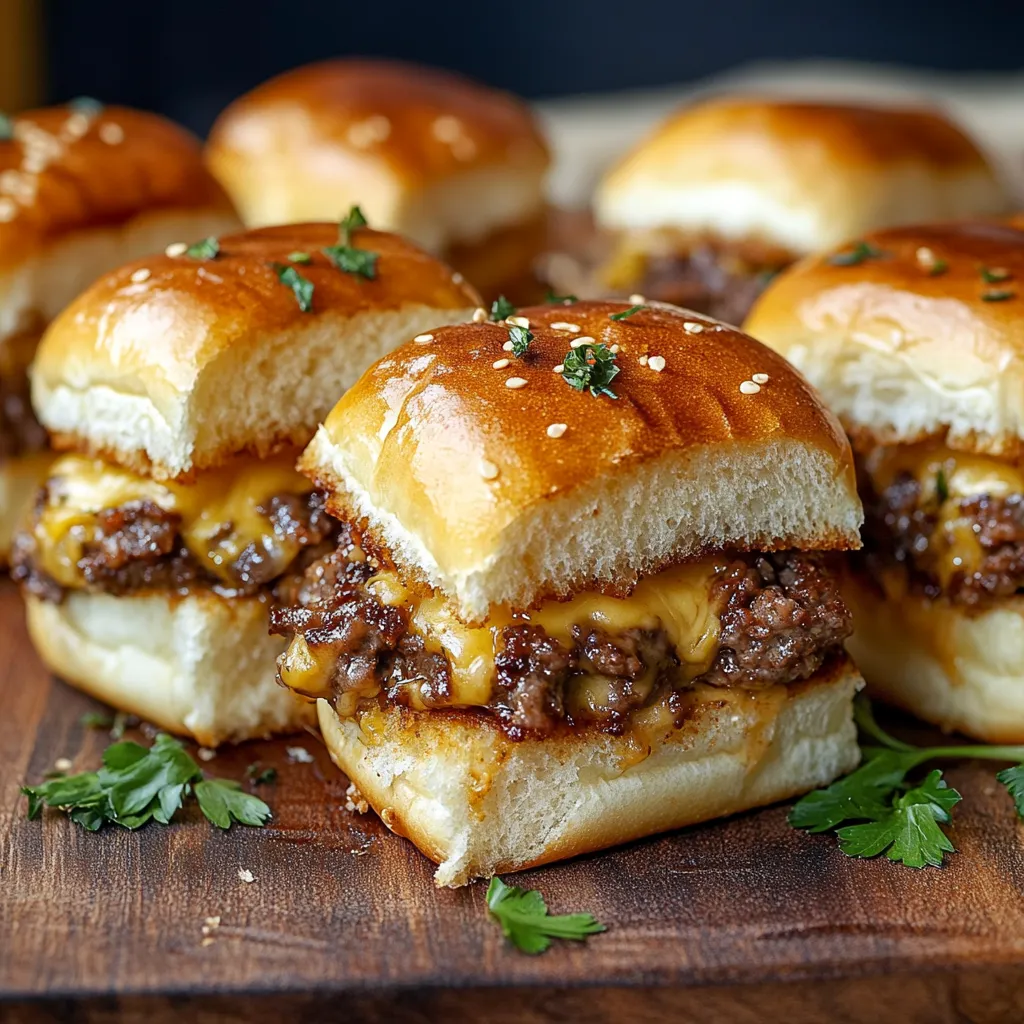 Cheeseburger Sliders with Hawaiian Rolls How-To