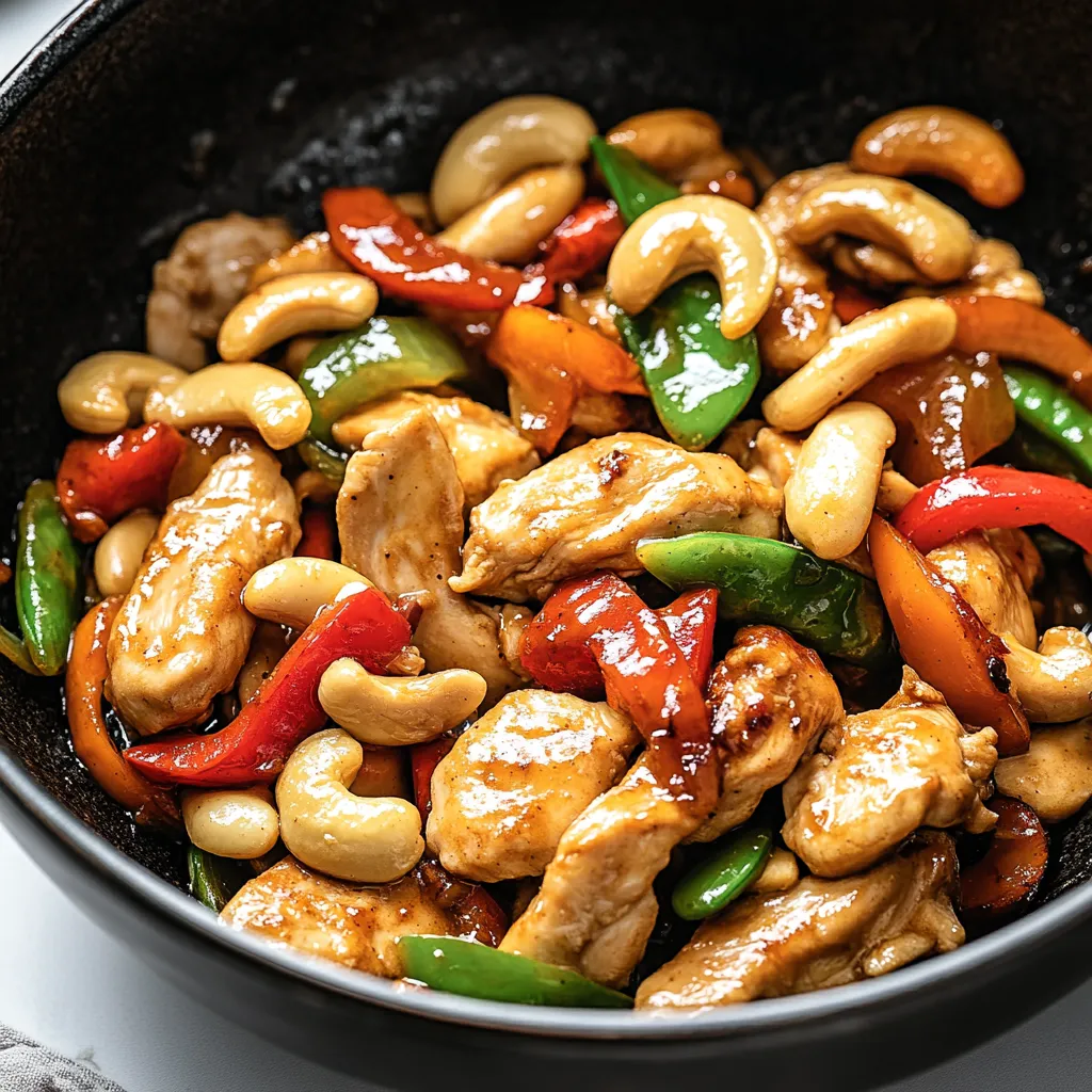 Savory Cashew Chicken Stir Fry