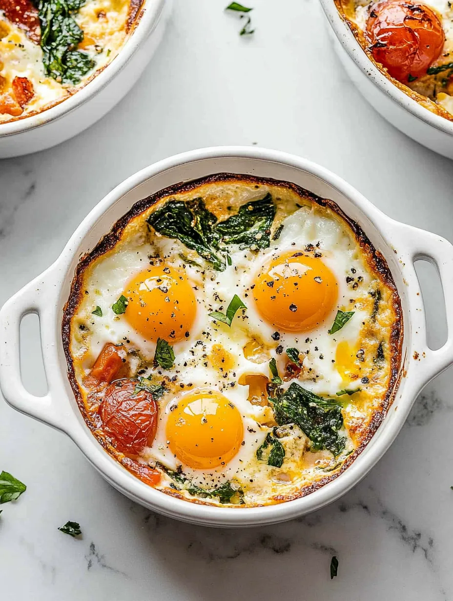 Easy Baked Feta Eggs