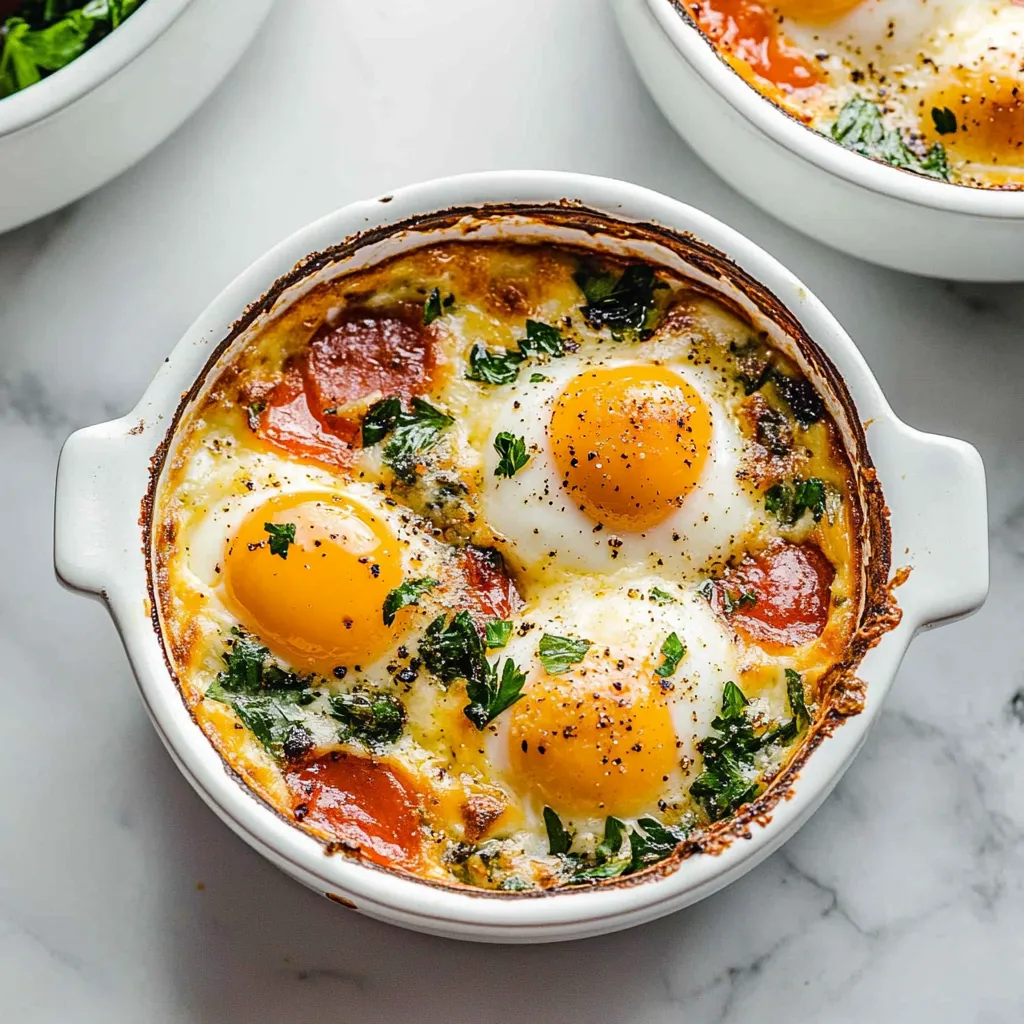 Baked Feta Eggs Homemade