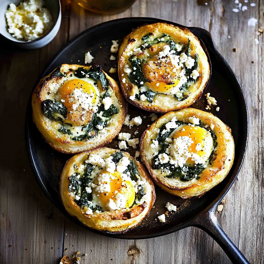 Golden egg rolls topped with za'atar, filled with spinach and feta