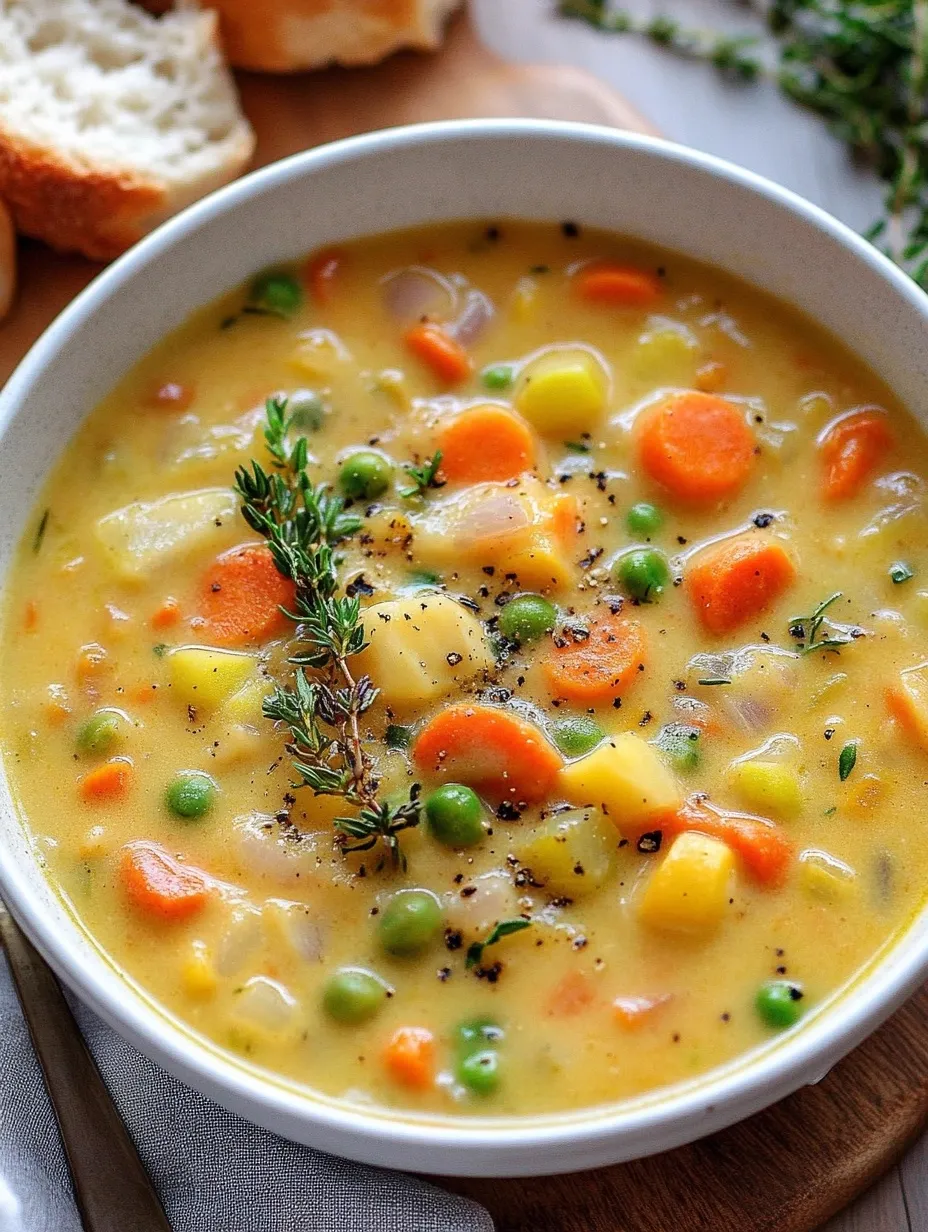 One-Pot Creamy Vegetable Soup Recipe