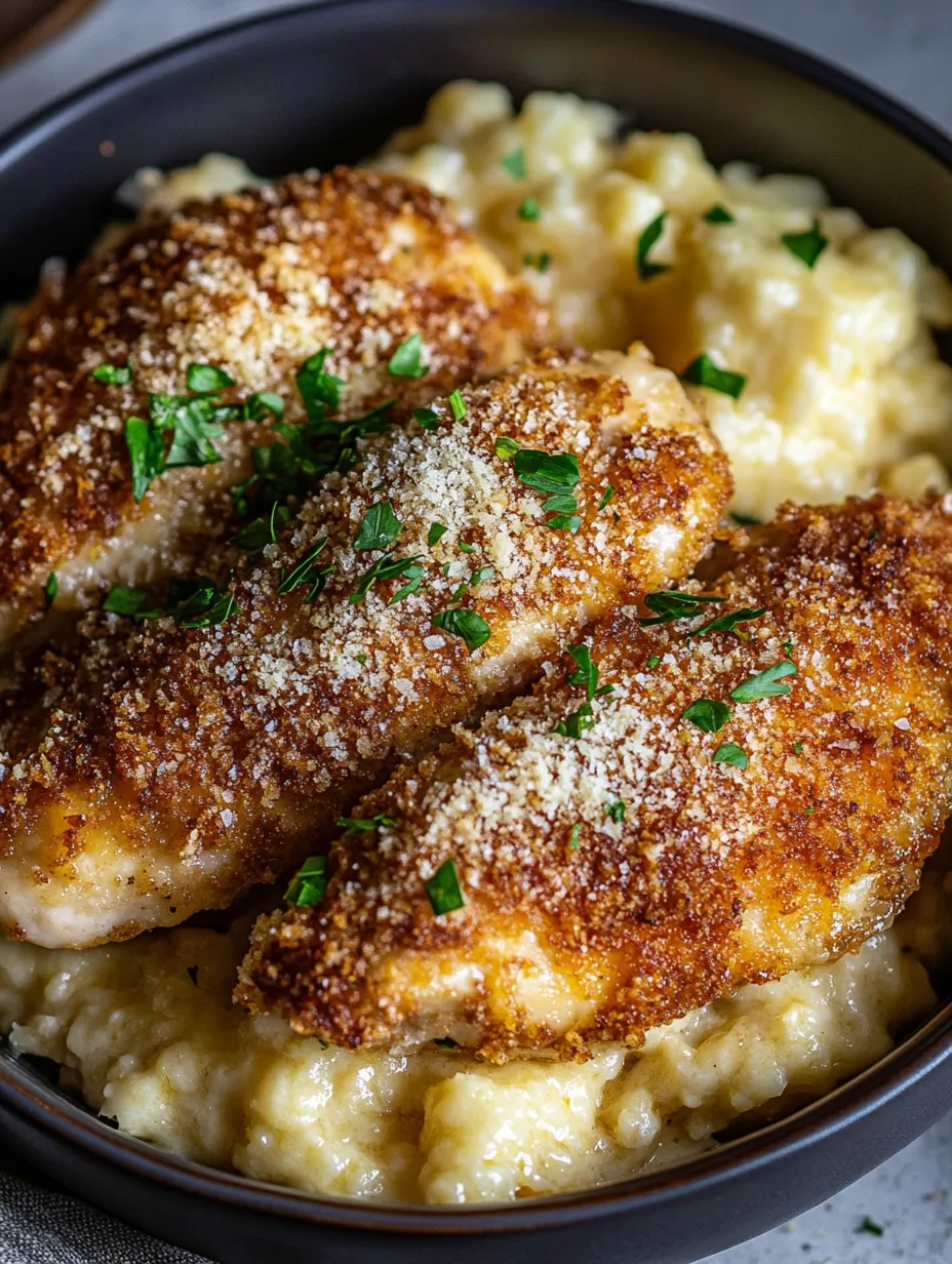 Garlic Parmesan Chicken With Crispy Finish