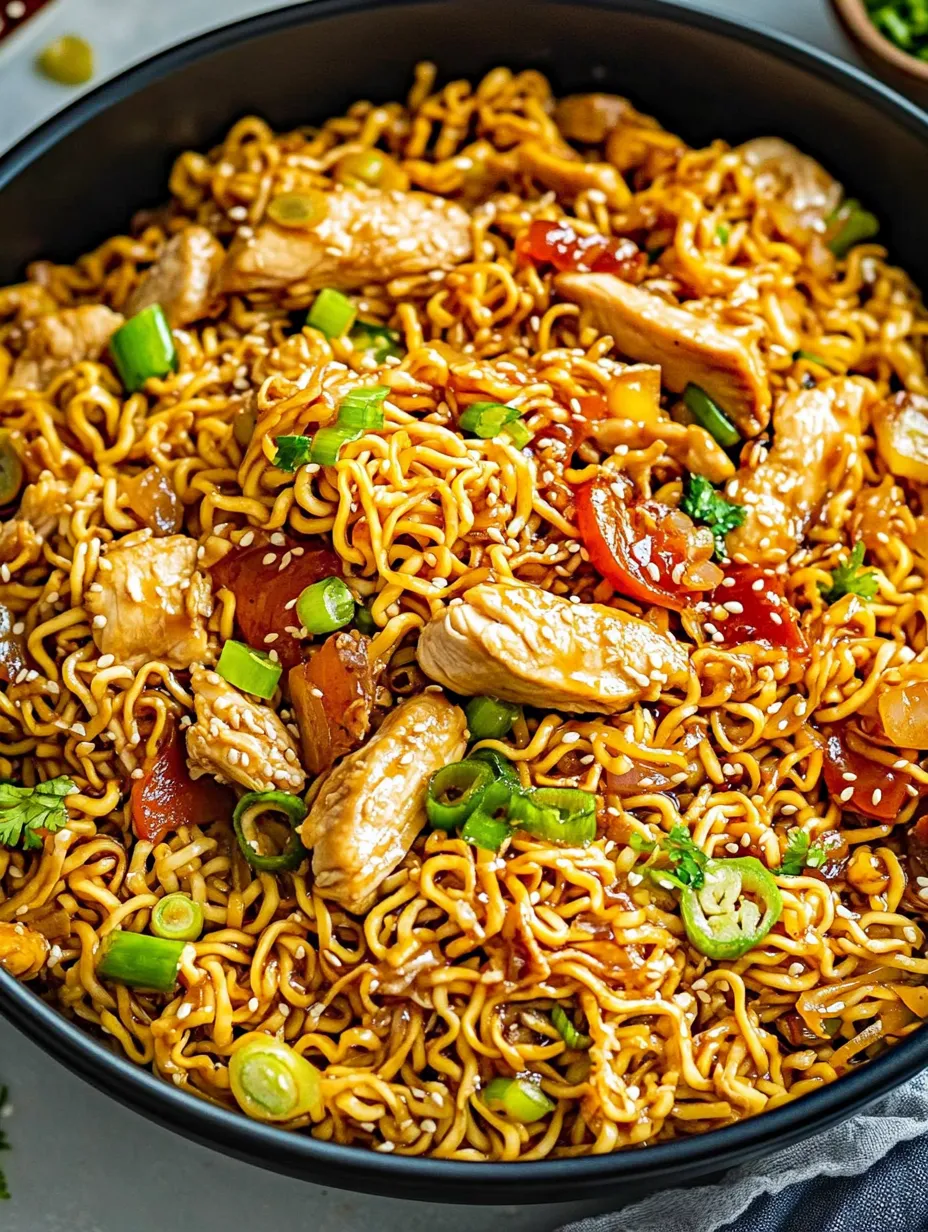 Simple Chicken Ramen Stir Fry