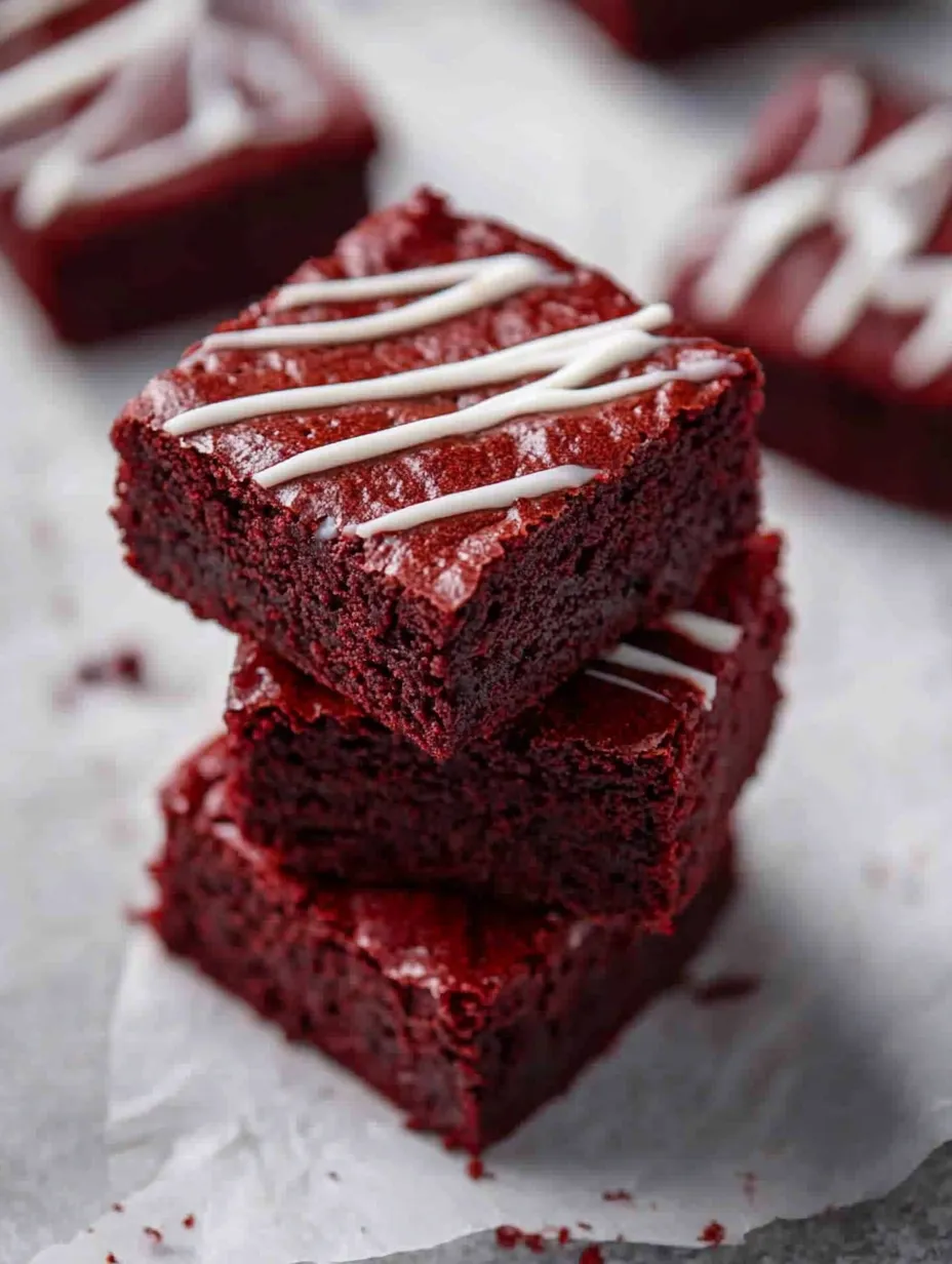 Simple Red Velvet Brownies