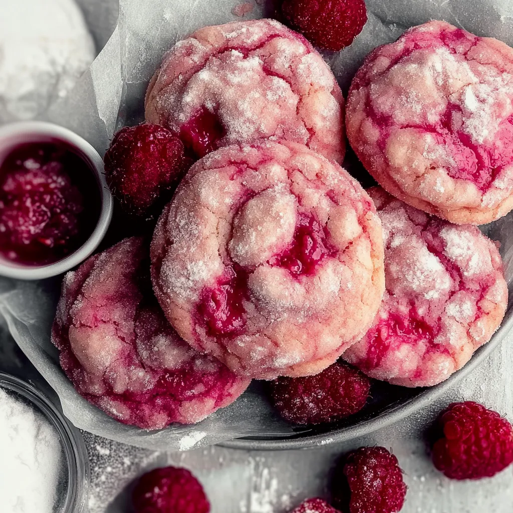 Cookies with Raspberries