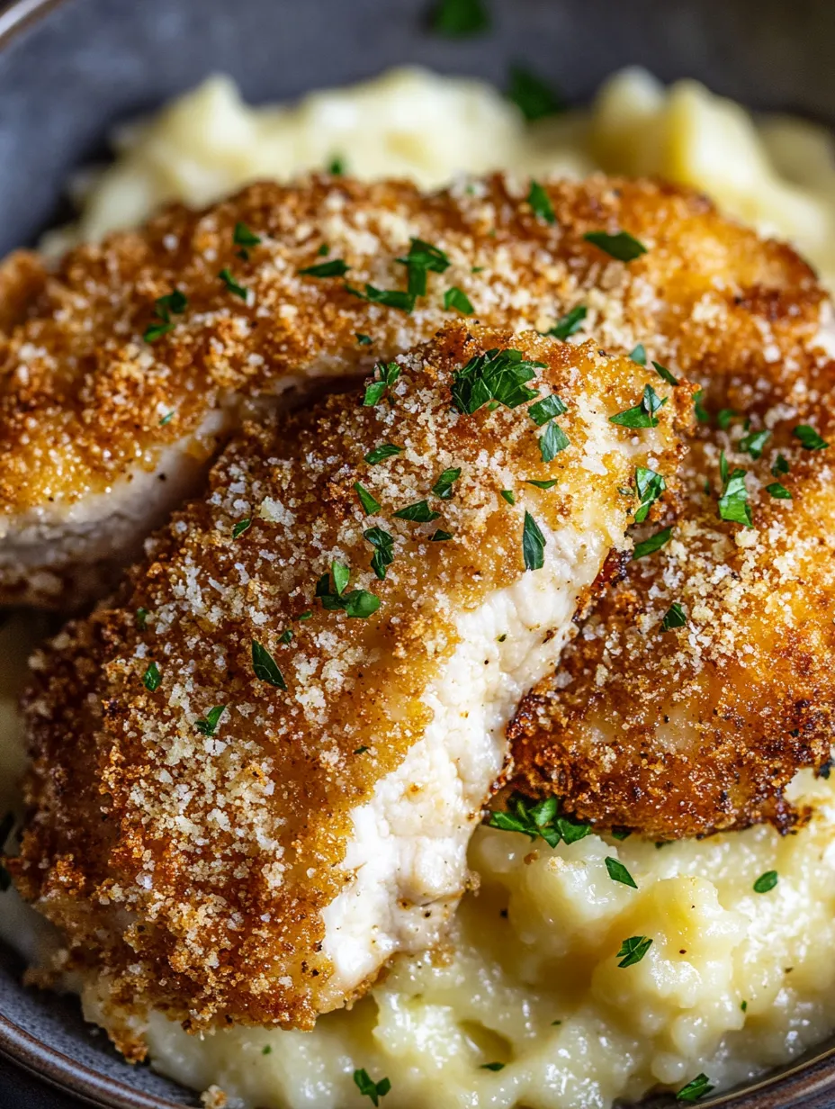 Easy Garlic Parmesan Crusted Chicken