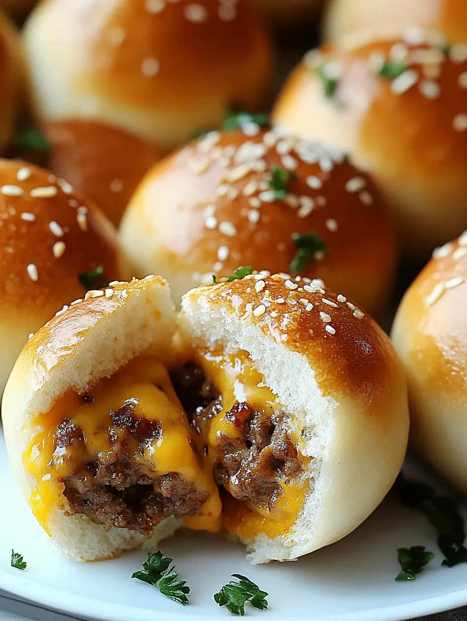 Simple Garlic Parmesan Cheeseburger Bombs