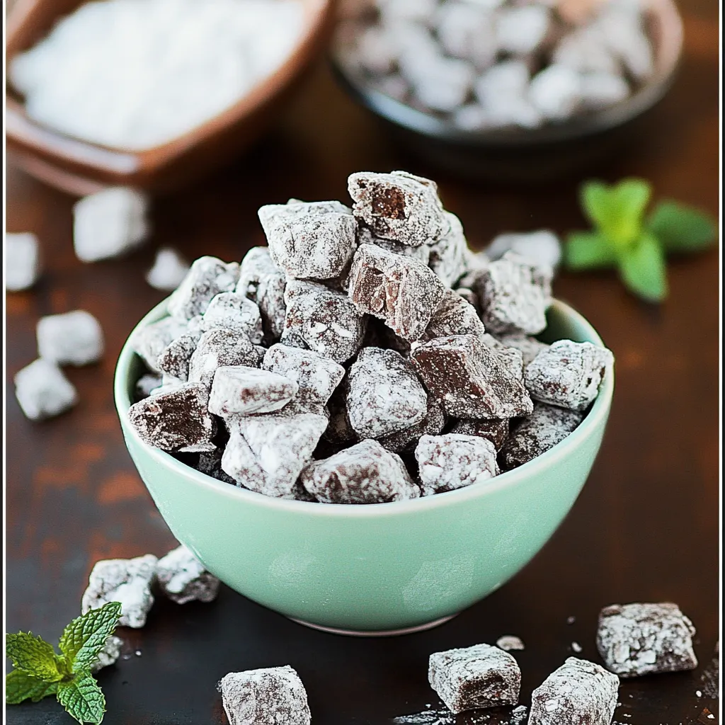 Mint Muddy Buddies Snack Mix