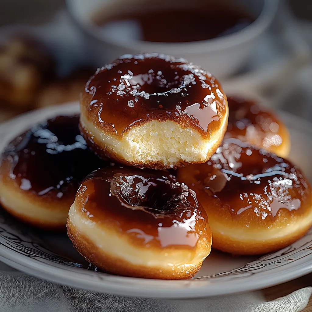 Crème Brûlée Donuts with a Crunchy Sugar Crust