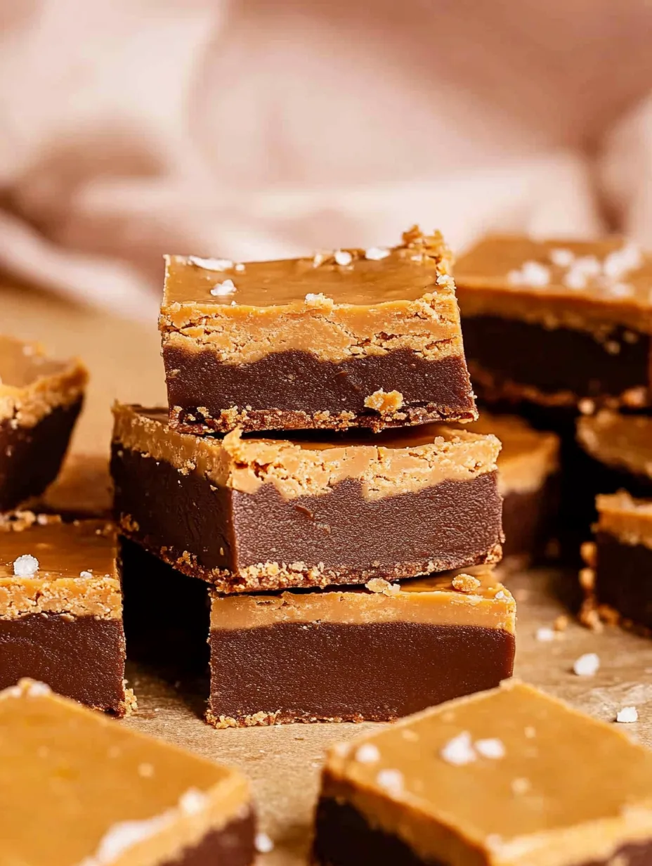 No Bake Peanut Butter Squares bars