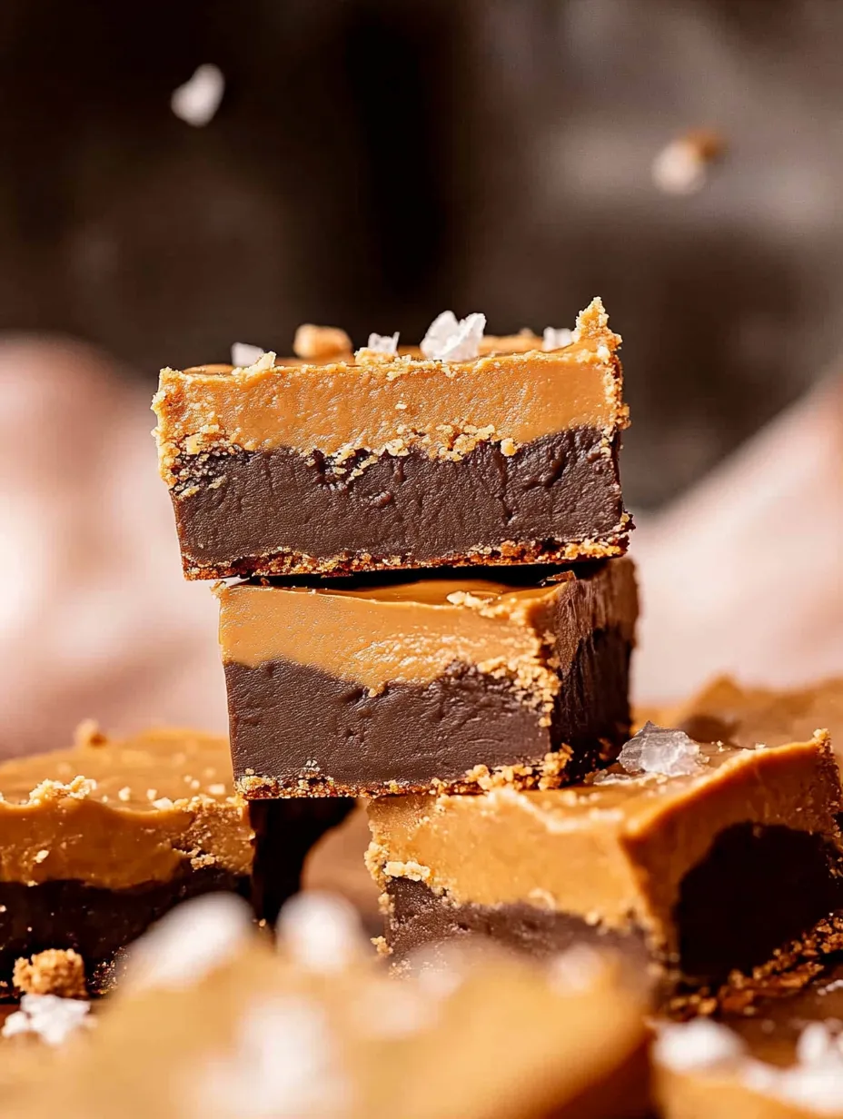 Easy No Bake PB Bars squares