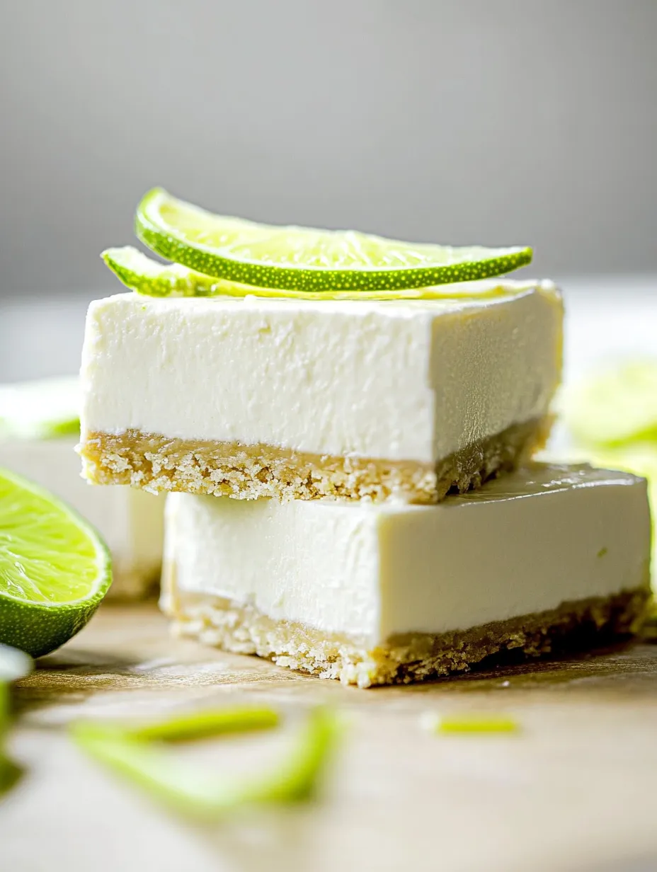 quick Healthy Key Lime Pie Bars treat