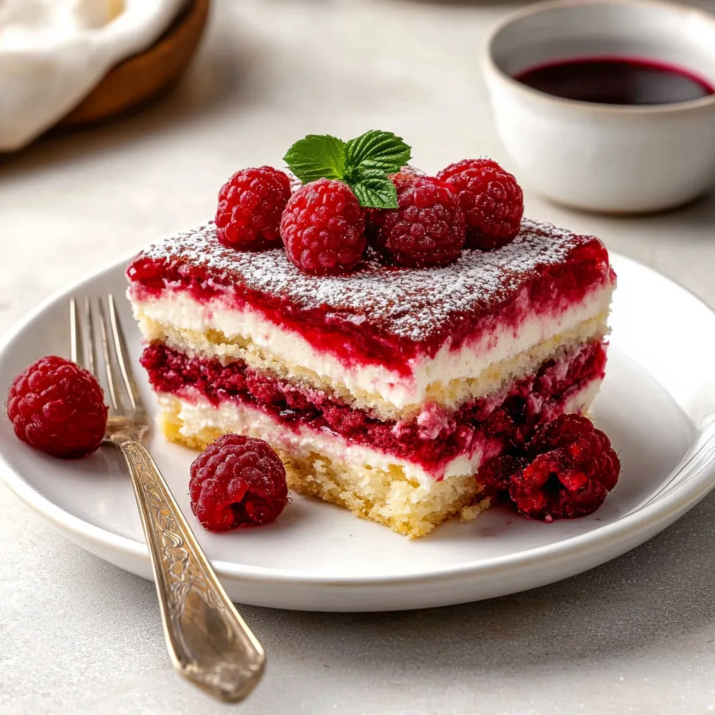 Raspberry Tiramisu Layers