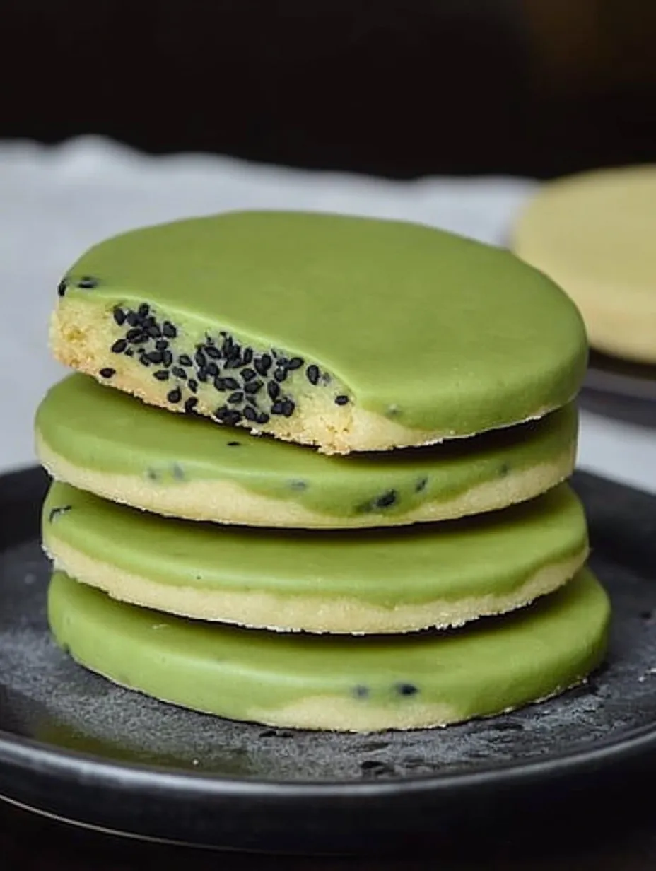 Easy Black Sesame Matcha Shortbread recipe