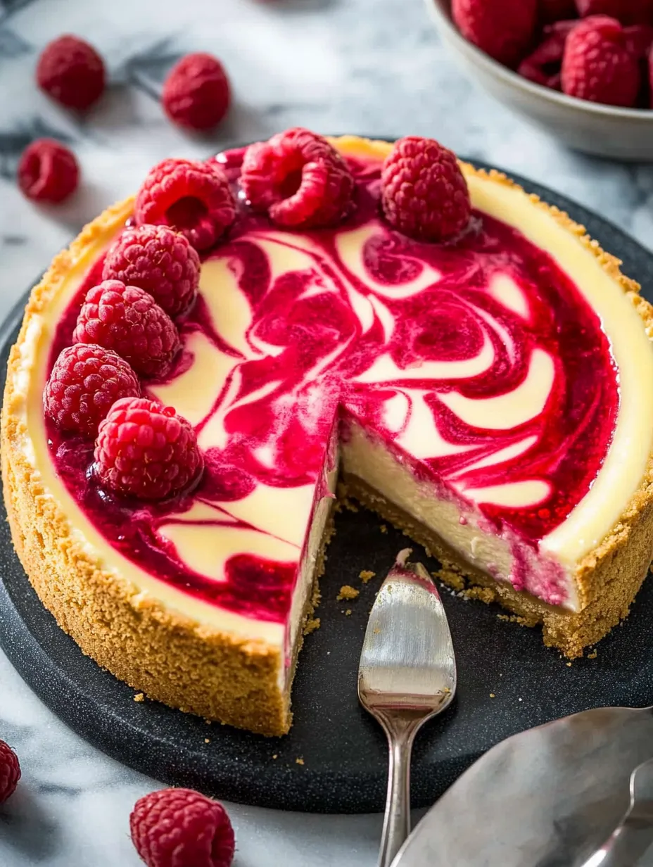 Easy Raspberry Cheesecake recipe