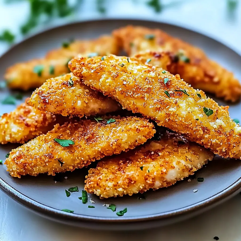 Golden Crunchy Baked Chicken Tenders