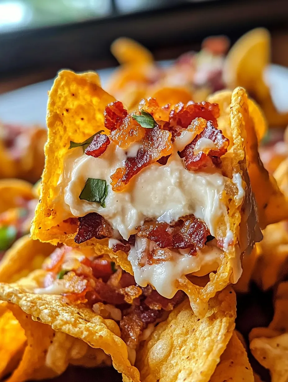 Easy Cream Cheese & Bacon Stuffed Doritos Crunch Bites food