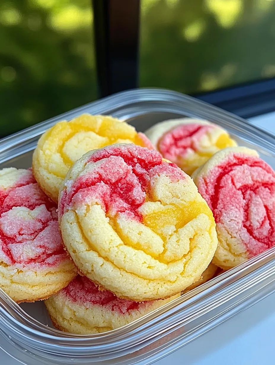 Strawberry Lemon Poundcake Cookies recipe