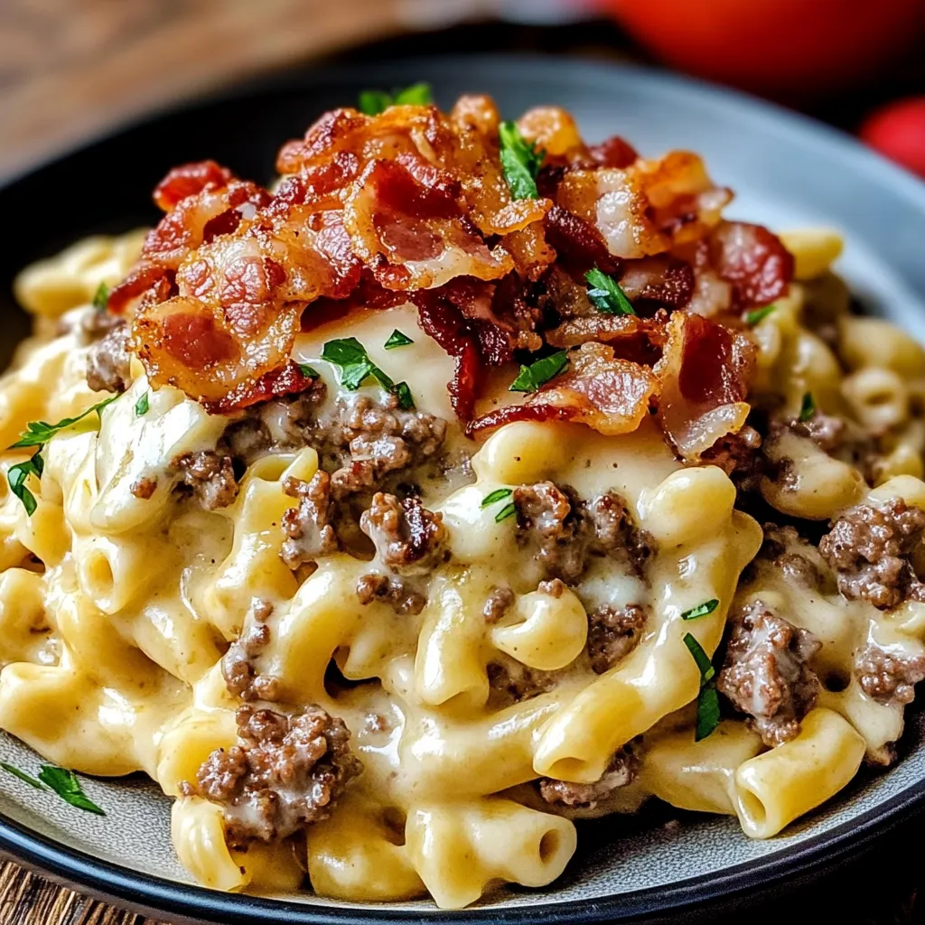Bacon Cheeseburger Alfredo Fusion