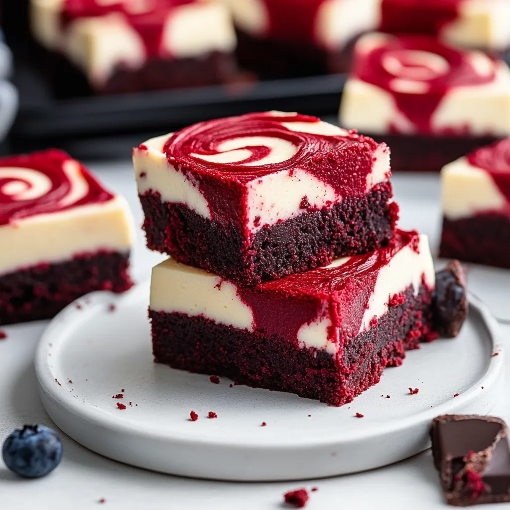 Fudgy Red Velvet Cheesecake Bars