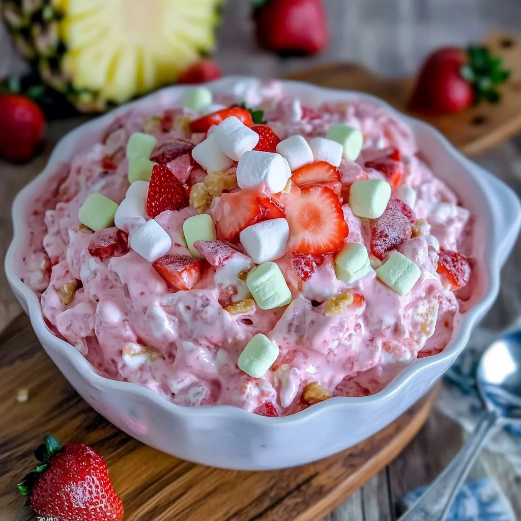Fluffy Strawberry Dessert