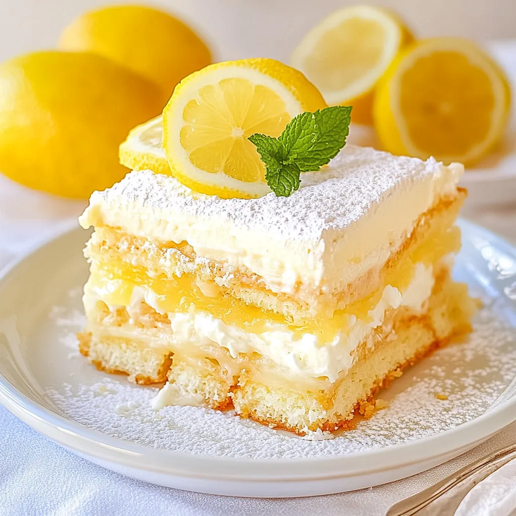 Refreshing Lemon Tiramisu