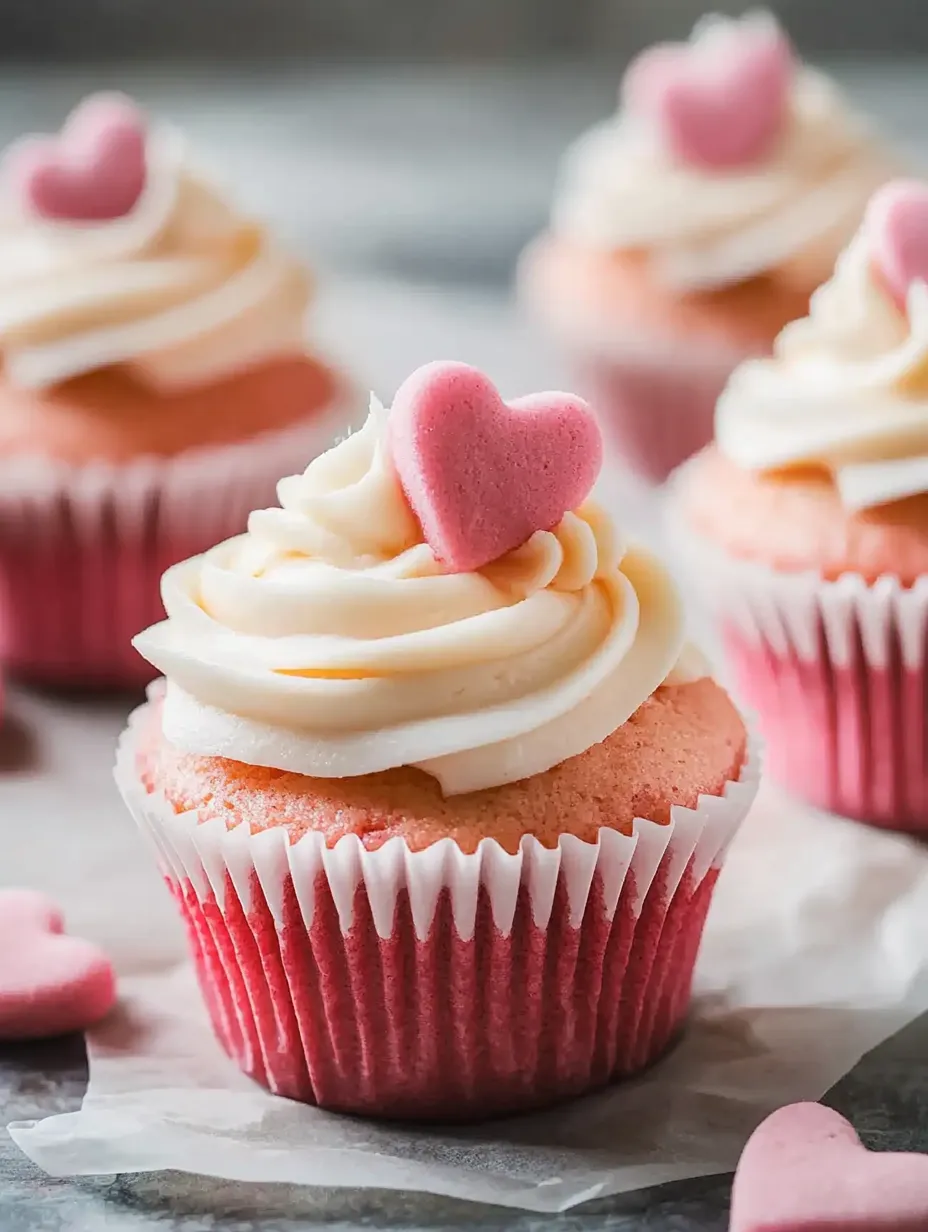 Quick Pink Velvet Valentine Cupcakes Plated Up