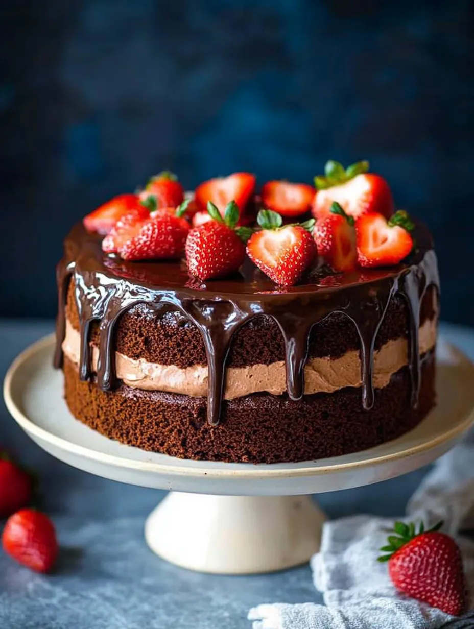 Strawberry Chocolate Cake Recipe