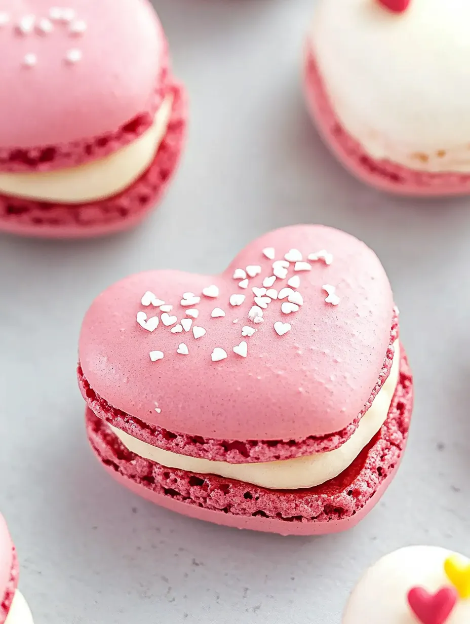 Sweet Heart Shaped Macarons Recipe