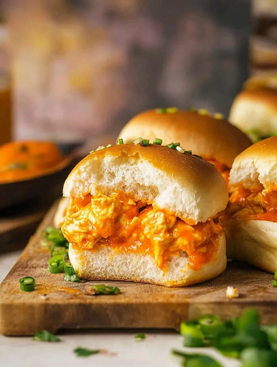 Sheet Pan Buffalo Chicken Sliders How-To