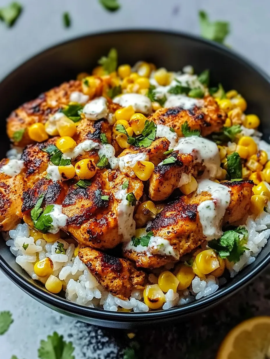 Street Corn Chicken Bowl