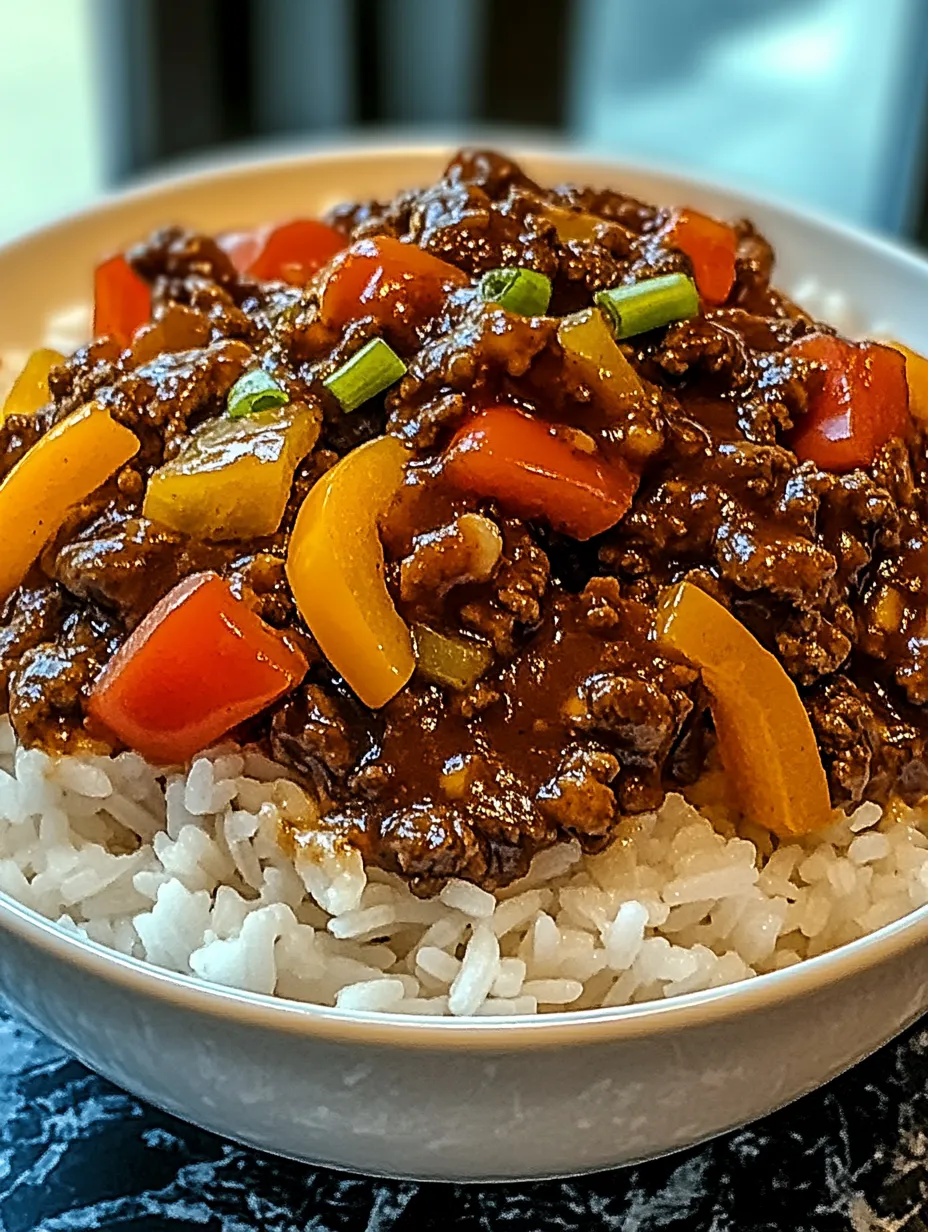 Beef and Pepper Bowl Dinner