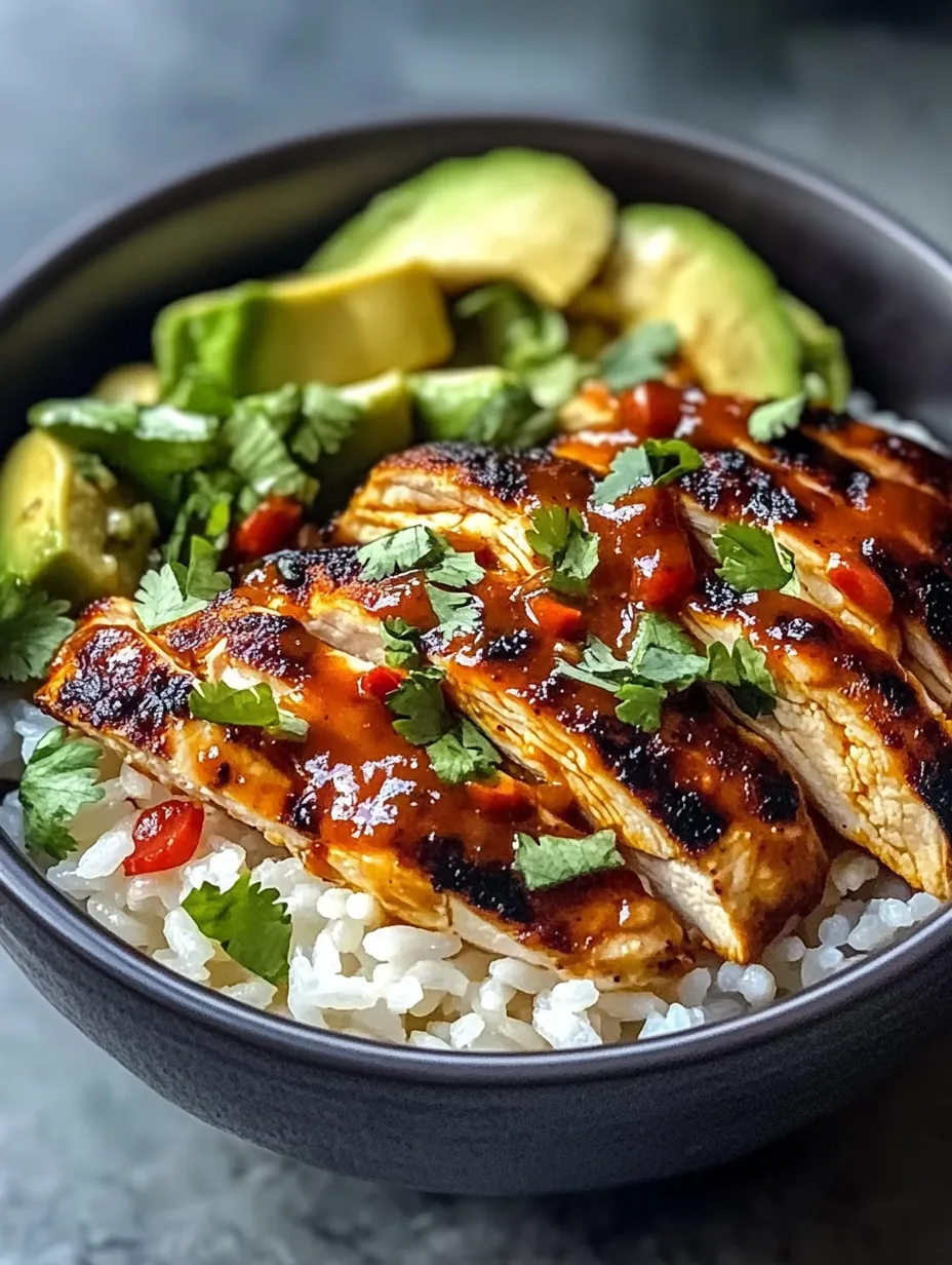 Honey Chipotle Chicken Rice Bowls