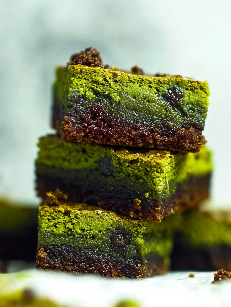 Matcha Brownies How-To