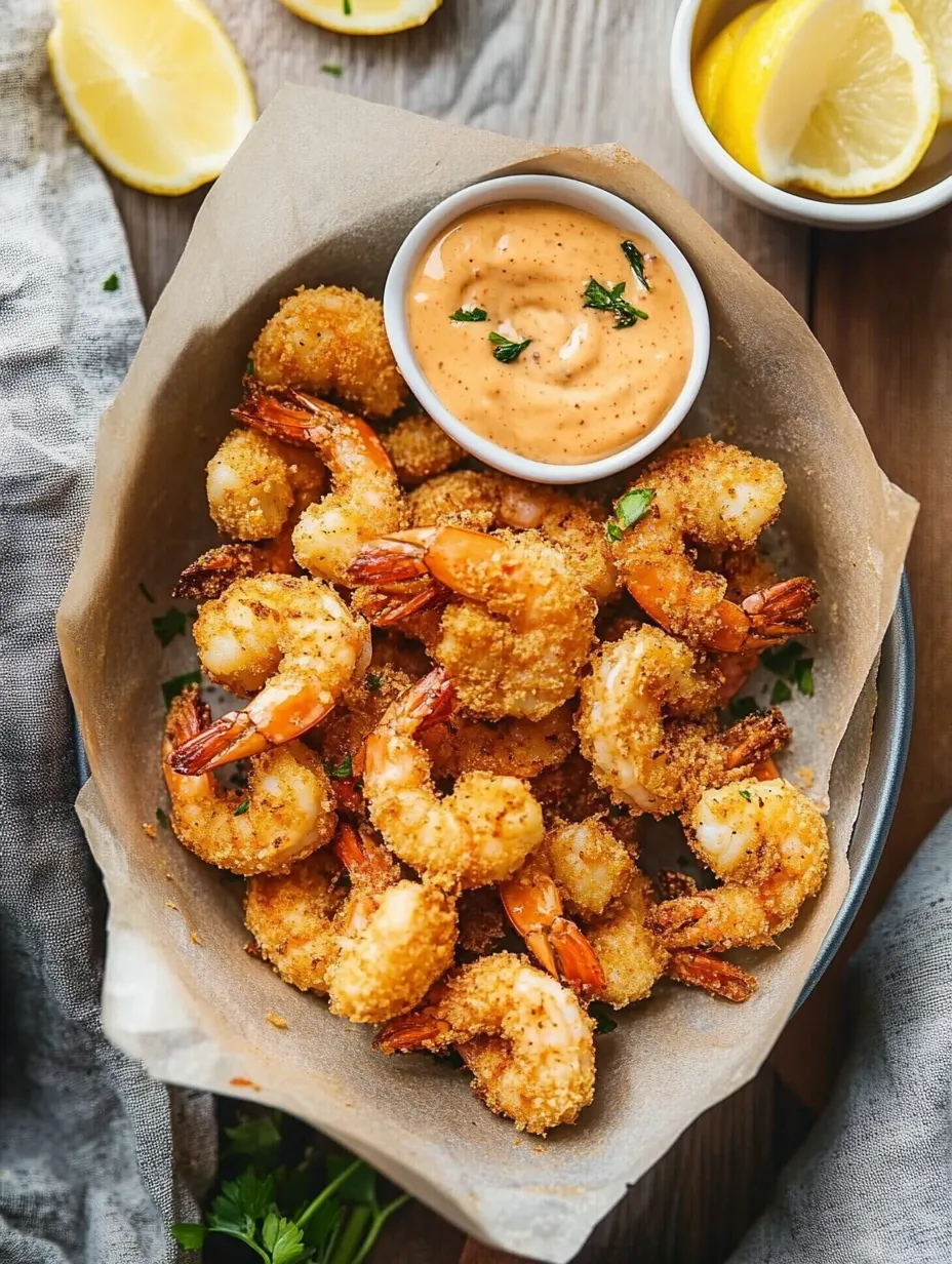 Air Fryer Fried Shrimp with Sriracha Mayo Recipe