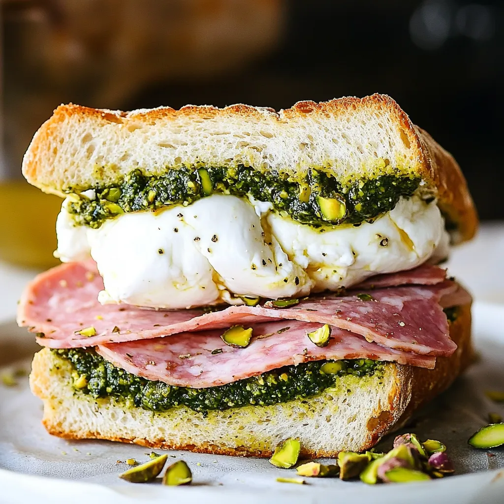 Gourmet Mortadella Sandwich