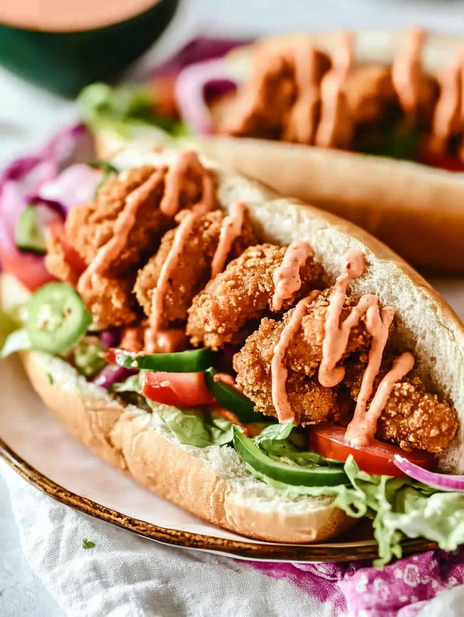 Easy Shrimp Po Boy Sandwich Recipe