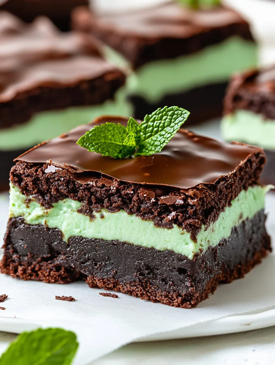 Easy Mint Chocolate Brownies Recipe