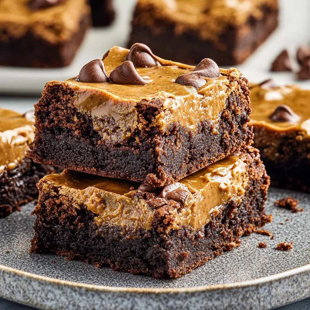 Rich Brownies with Peanut Butter