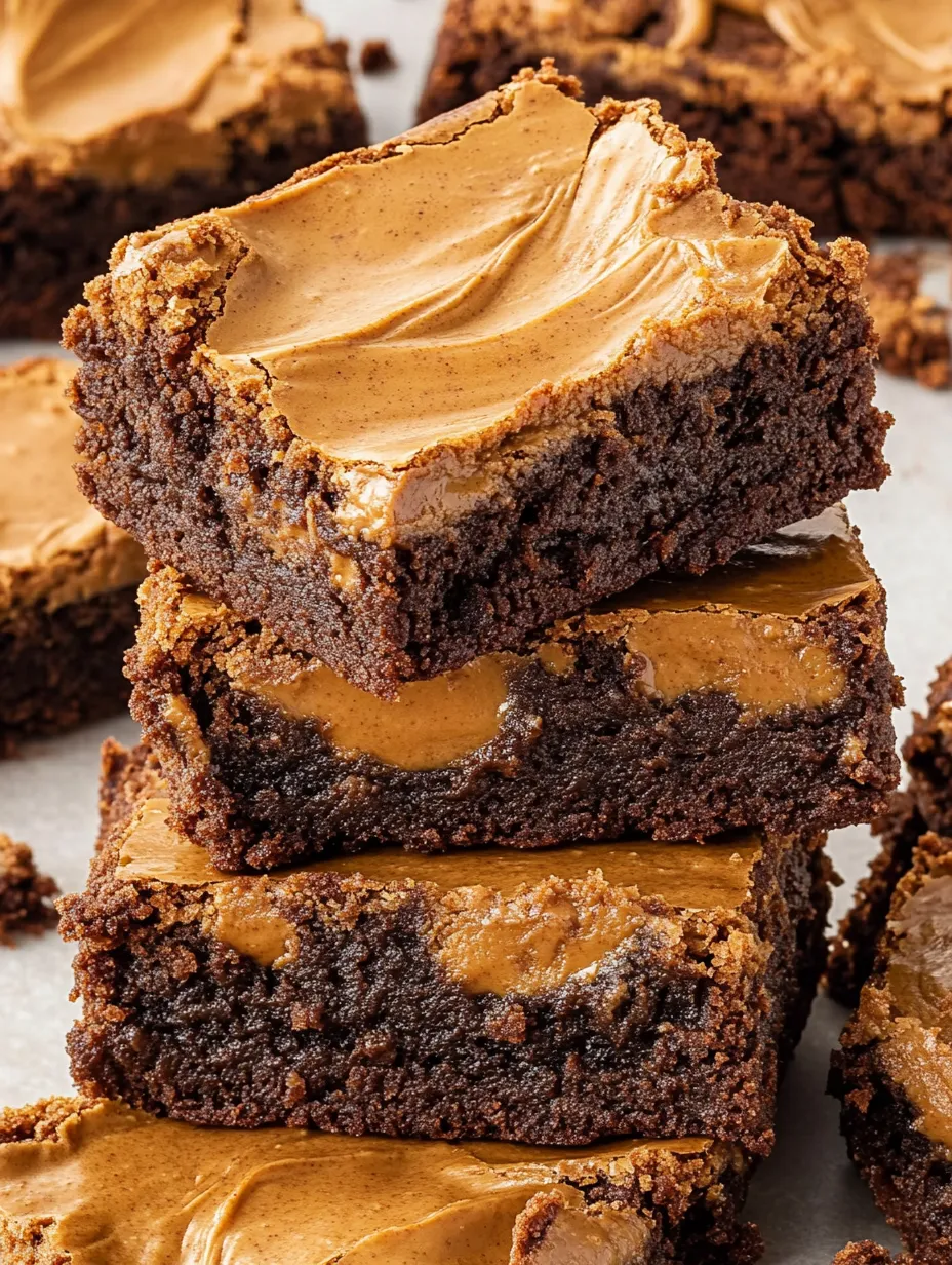 Easy Peanut Butter Brownies Recipe