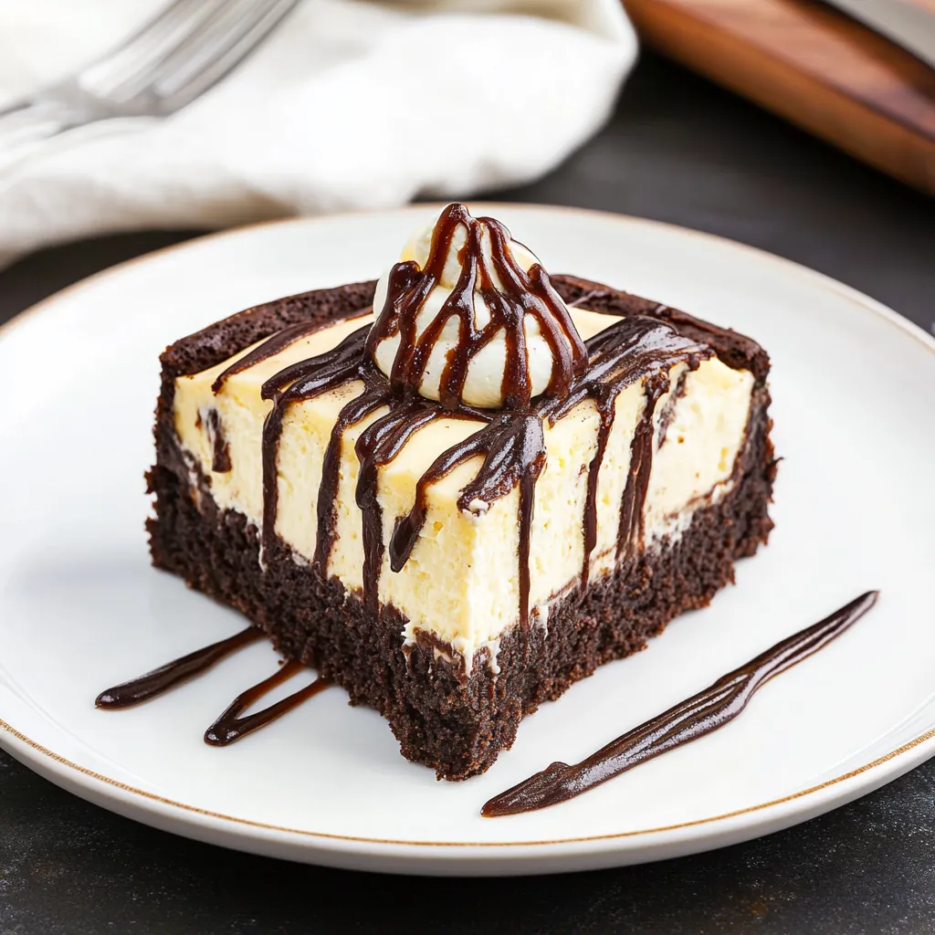 Layered Brownie Cheesecake