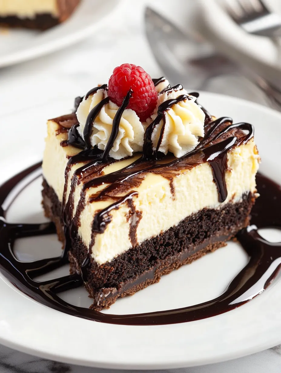 Simple Brownie Bottom Cheesecake